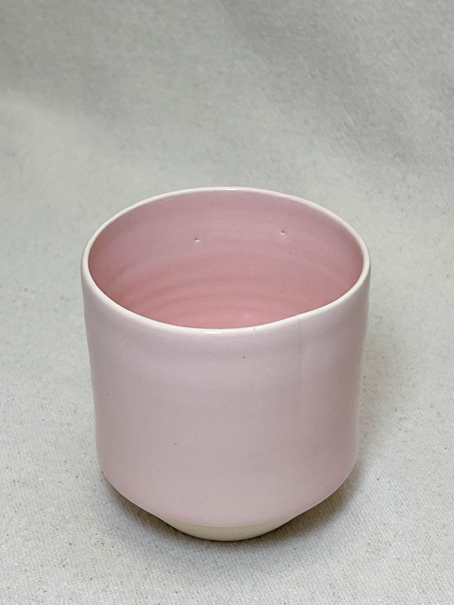 pink angled cup (seconds)