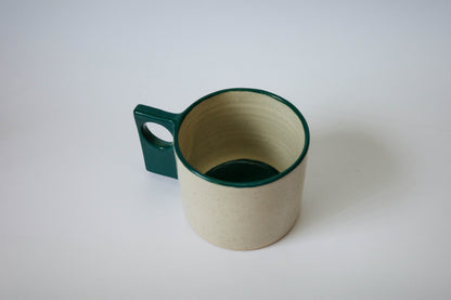 mug (green rim, rectangle handle)