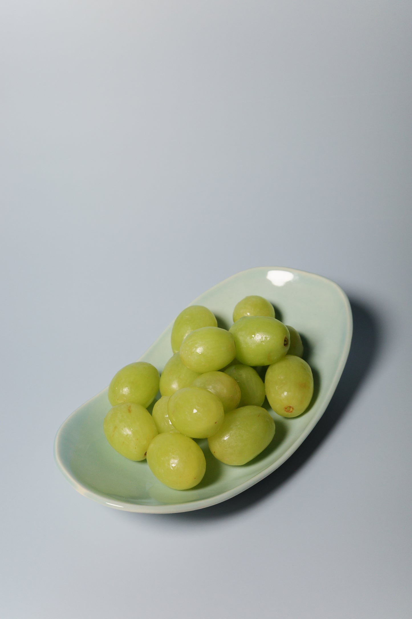 Long Handbuilt Plate (Seafoam)
