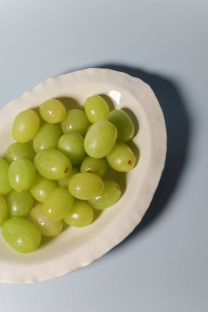 Rimmed Handbuilt Plate (Snow)