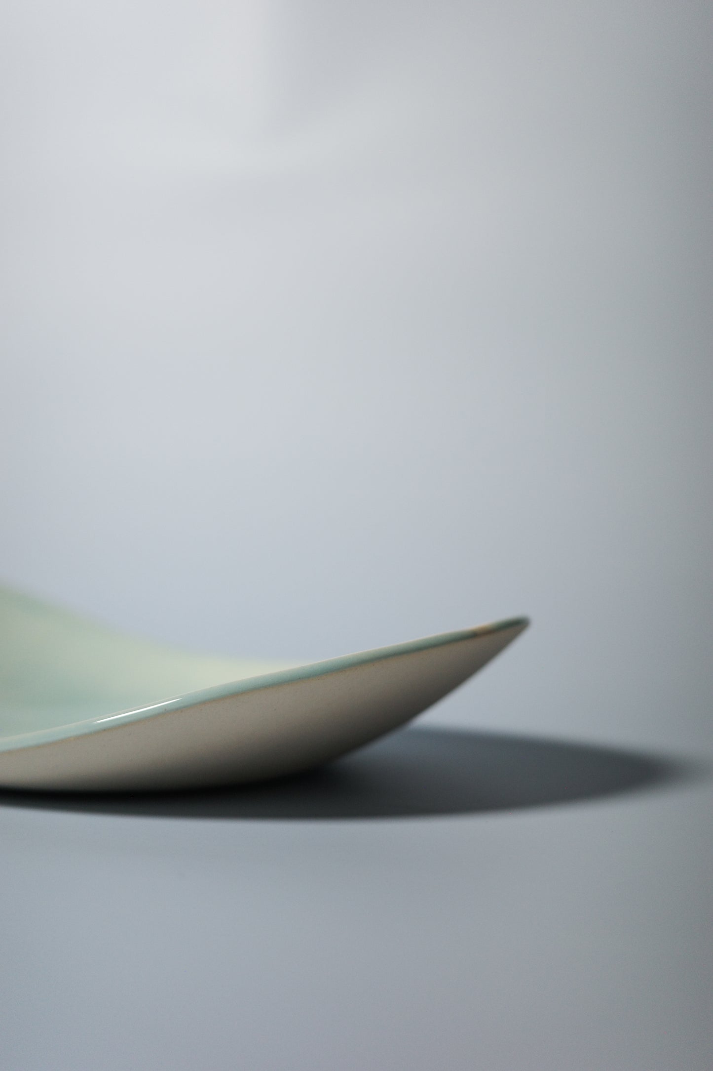 Long Handbuilt Plate (Seafoam)