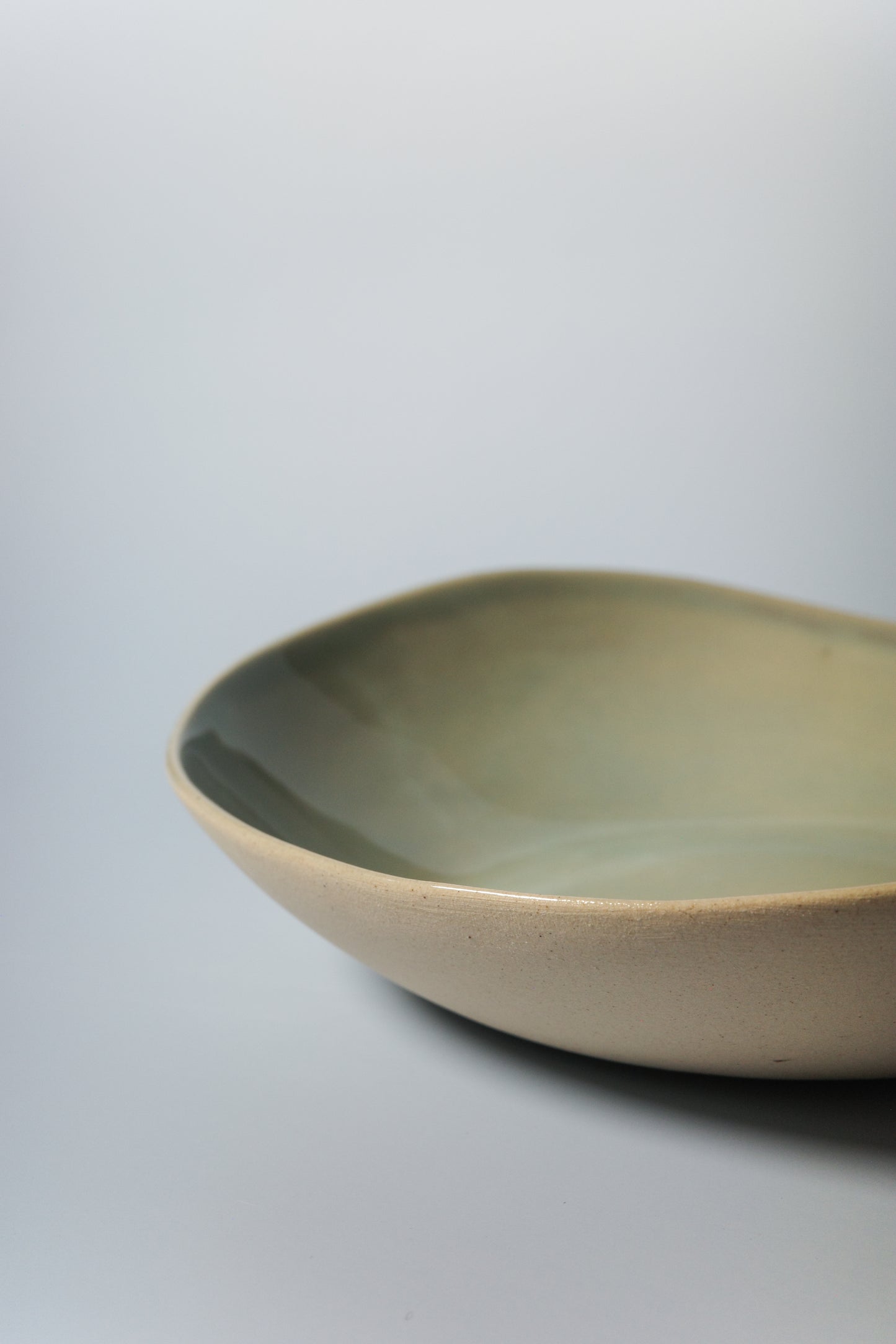 Medium Handbuilt Plate (Seafoam)