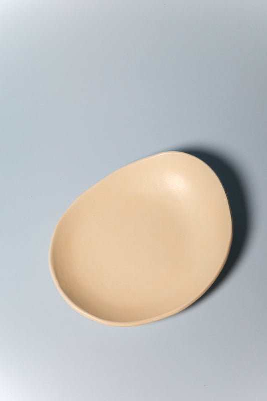 Small Handbuilt Plate (Eggshell - Seconds)