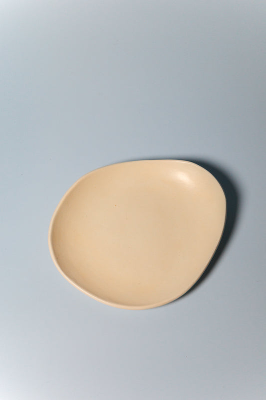 Small Handbuilt Plate (Eggshell - Seconds)