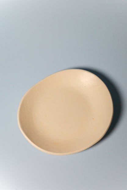 Small Handbuilt Plate (Eggshell)