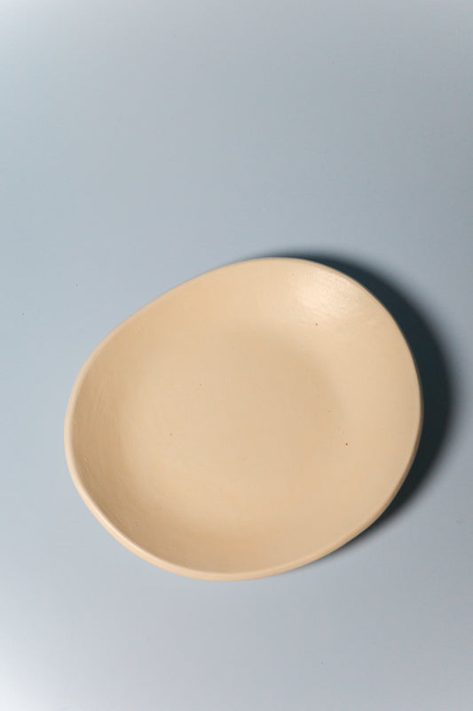 Small Handbuilt Plate (Eggshell)