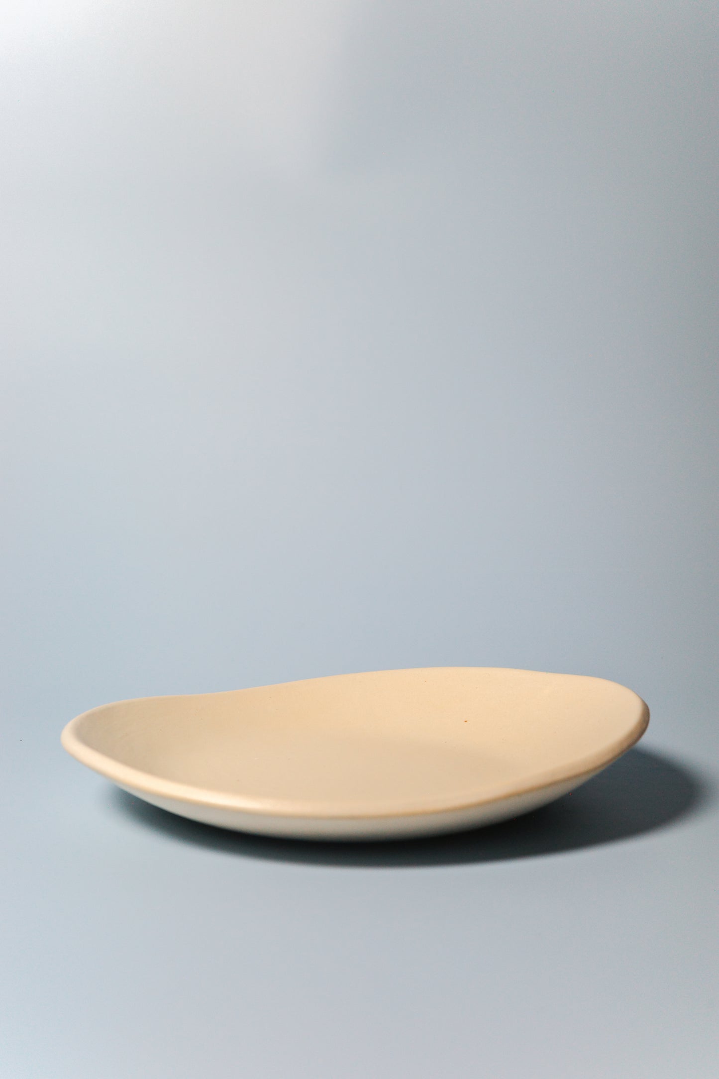 Small Handbuilt Plate (Eggshell)
