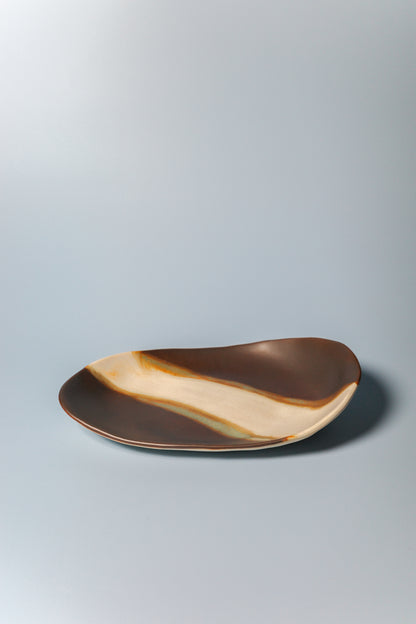 Medium Handbuilt Plate (Mocha Ivory)