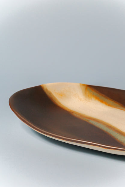 Medium Handbuilt Plate (Mocha Ivory)
