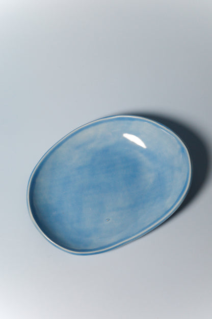 Small Handbuilt Plate (Sky - Seconds)