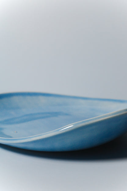 Small Handbuilt Plate (Sky - Seconds)