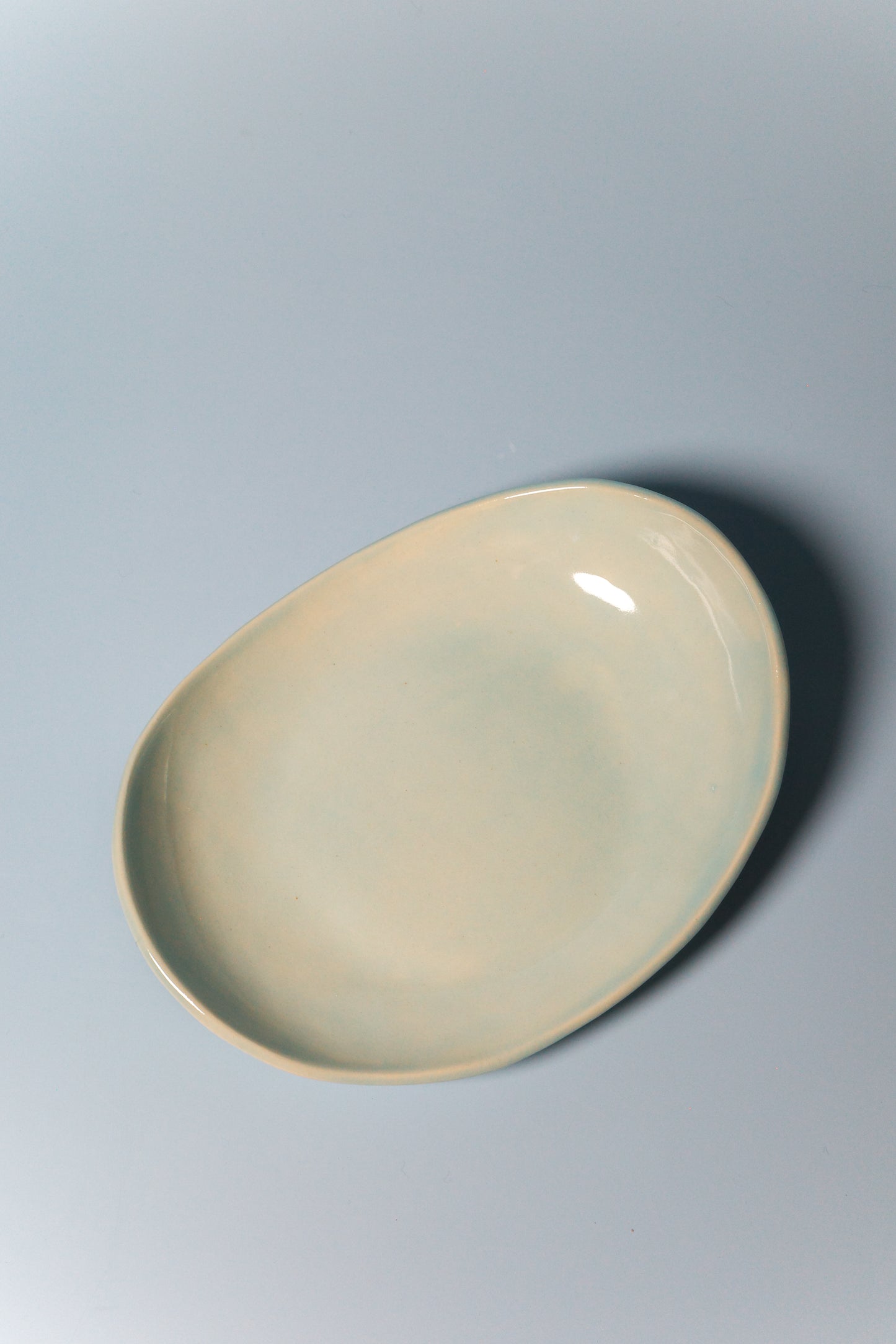 Small Handbuilt Plate (Mist)