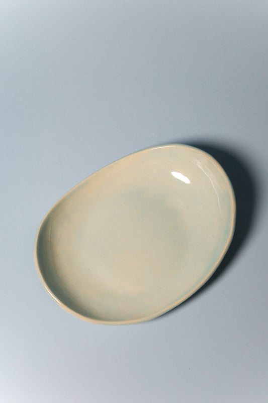 Small Handbuilt Plate (Mist)