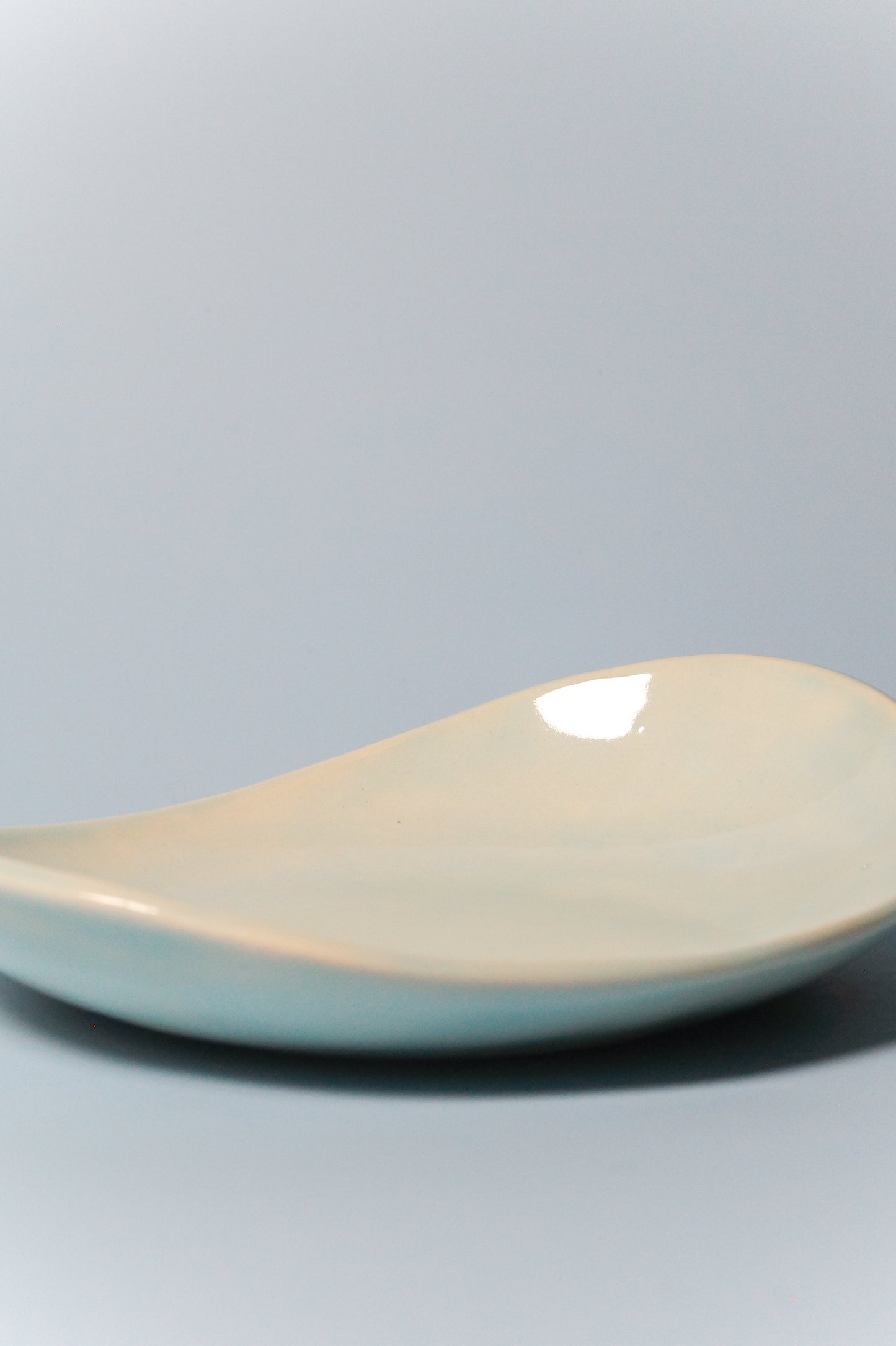 Small Handbuilt Plate (Mist)