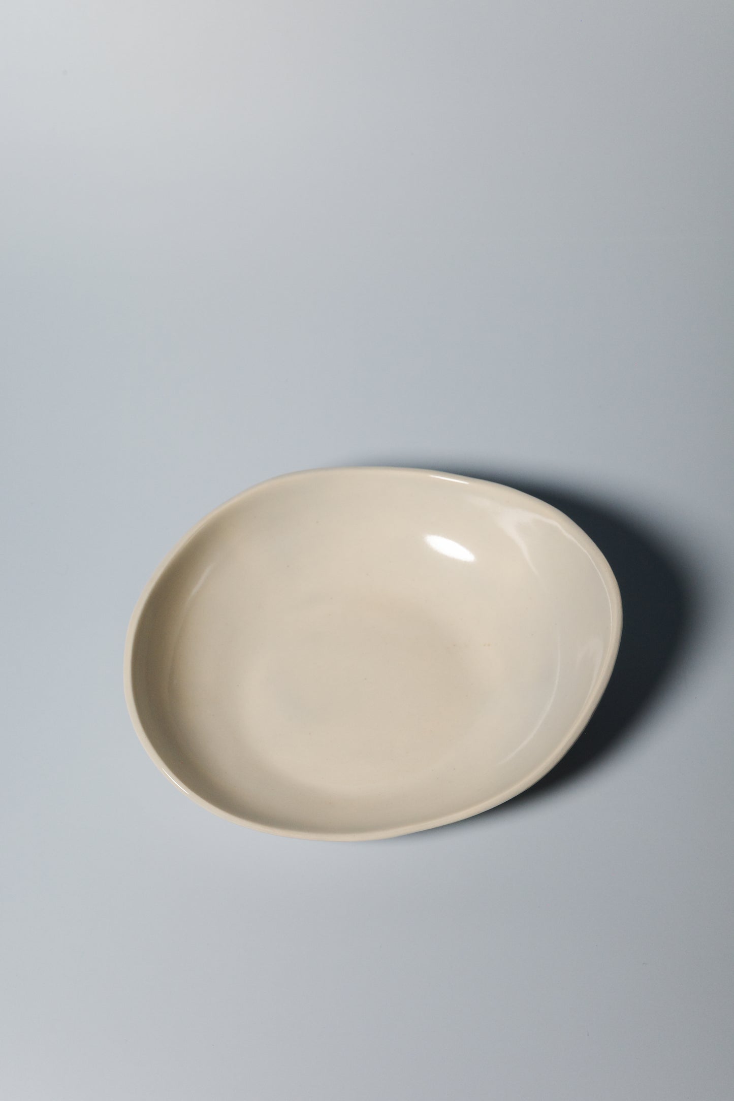 Small Handbuilt Plate (Pale Blue)