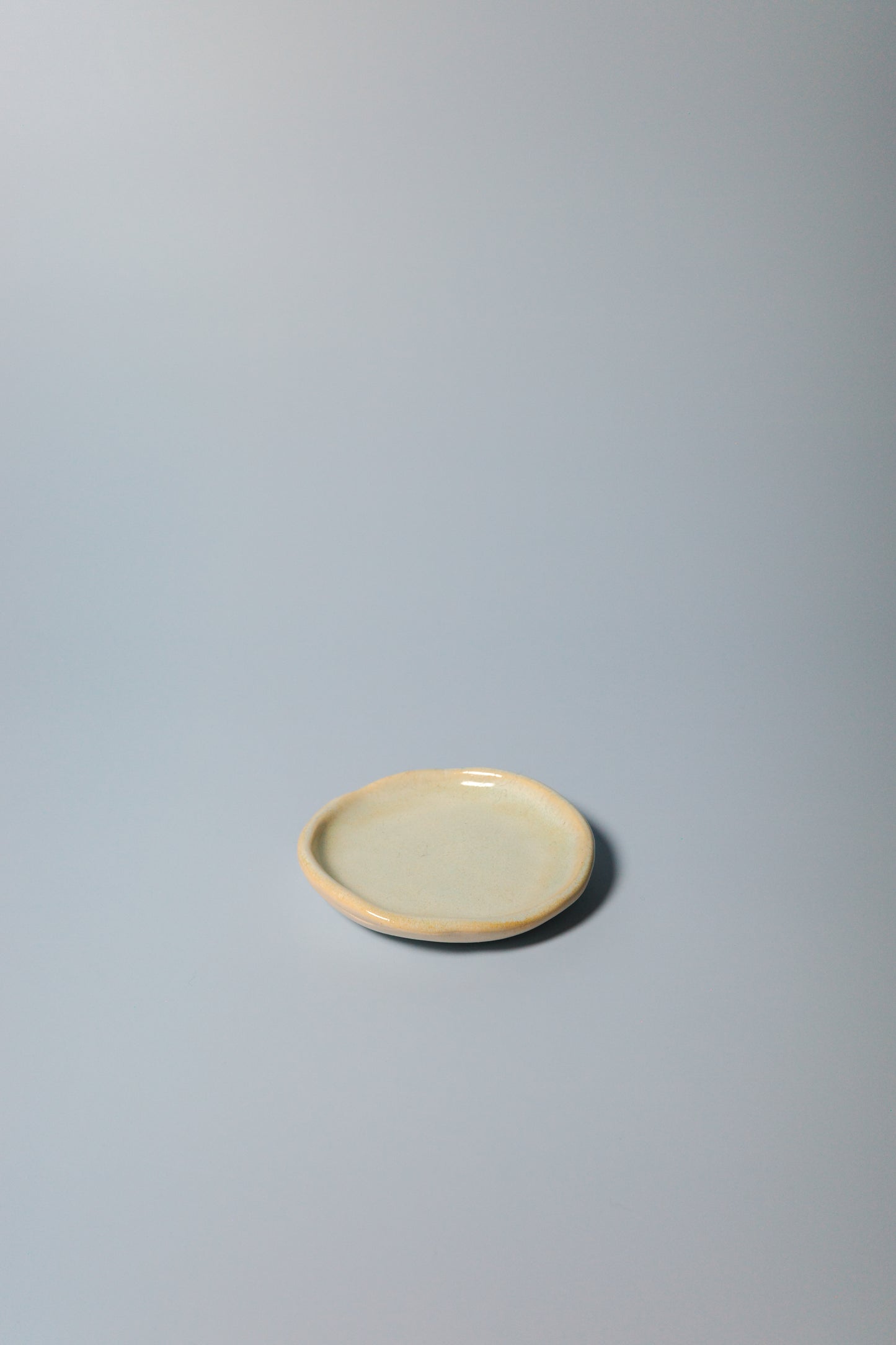 Baby Handbuilt Plate (Honey Sage - Seconds)