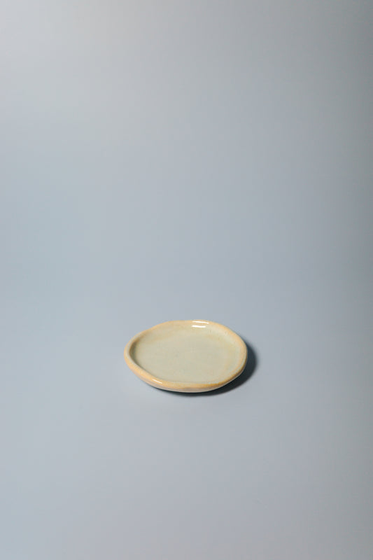 Baby Handbuilt Plate (Honey Sage - Seconds)