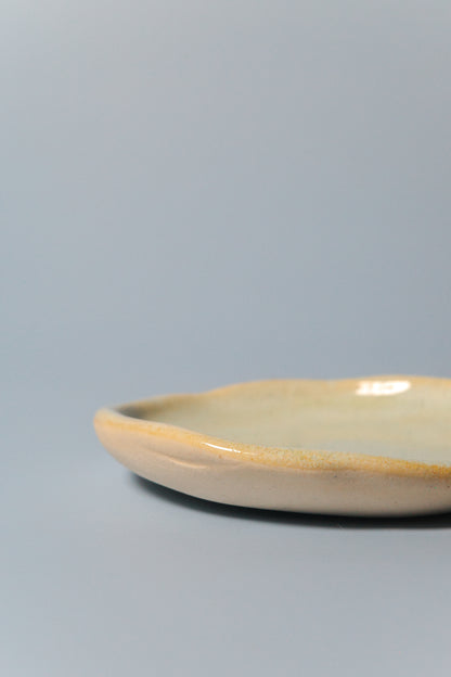 Baby Handbuilt Plate (Honey Sage - Seconds)