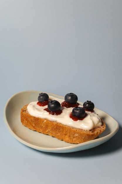 Small Handbuilt Plate (Mist)