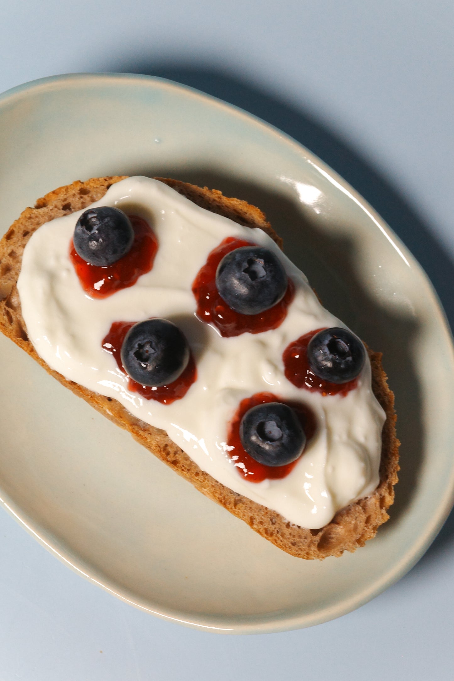 Small Handbuilt Plate (Mist)