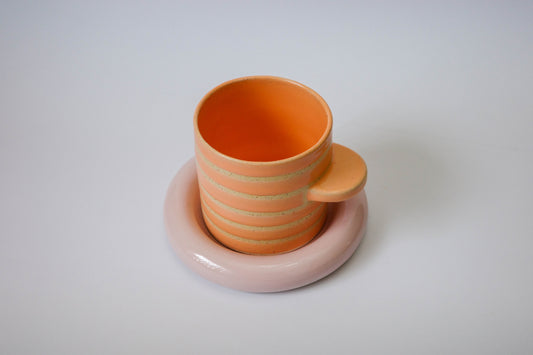 mug (cantaloupe striped)