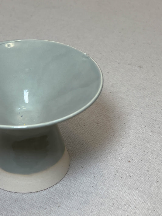 sage tall footed bowl