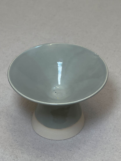 sage tall footed bowl