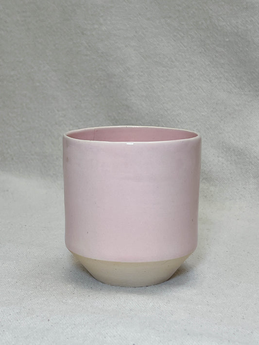 pink angled cup