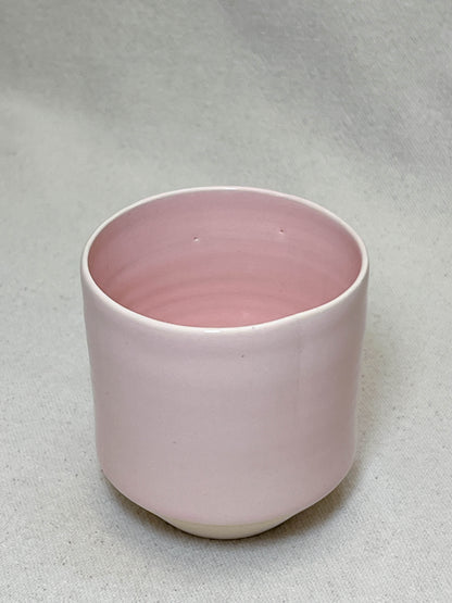 pink angled cup