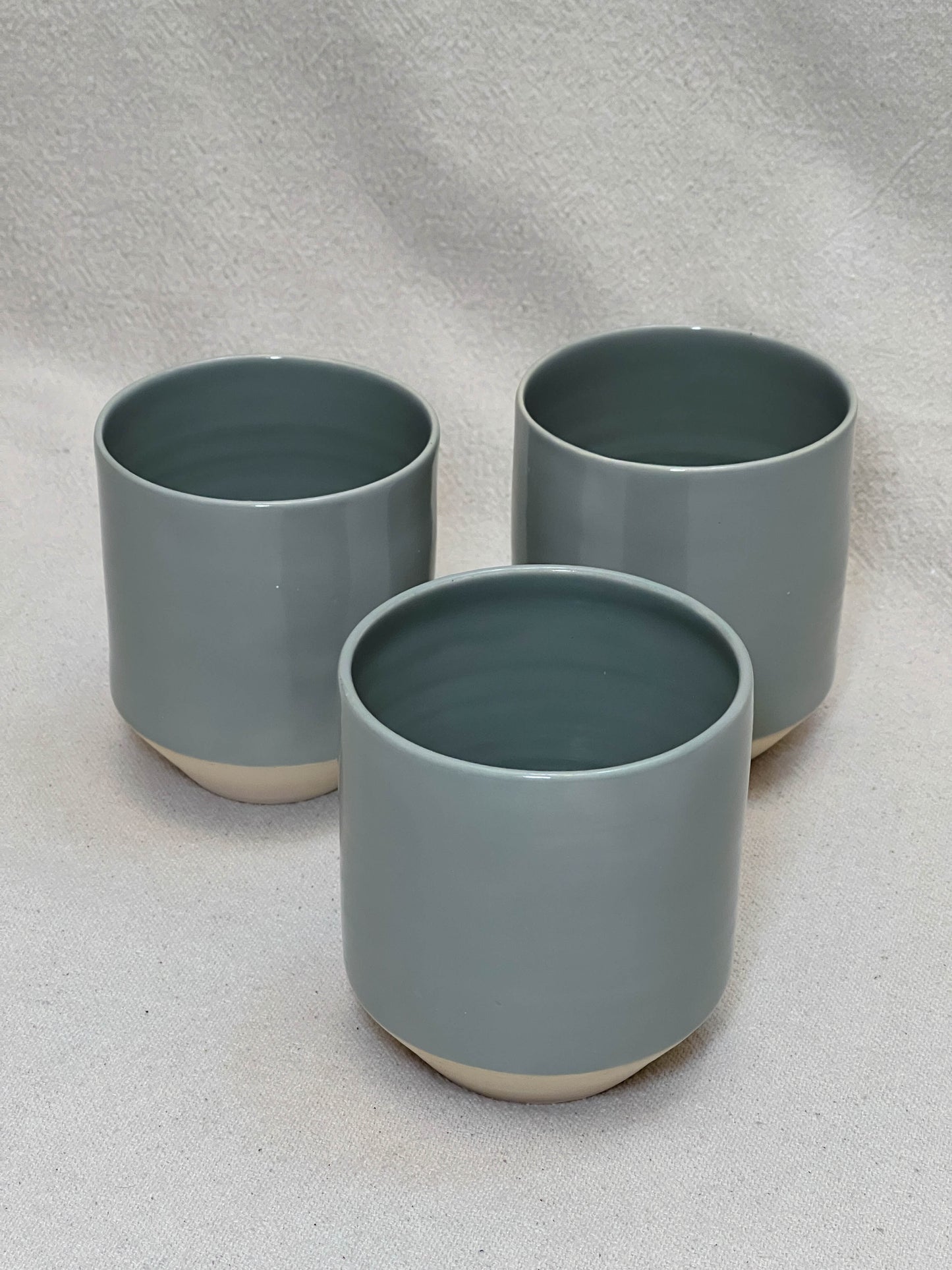 sage angled cup